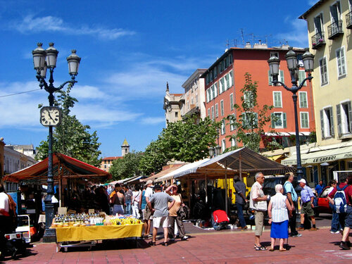 Bom guia de áudio: explore o mercado Cours Saleya